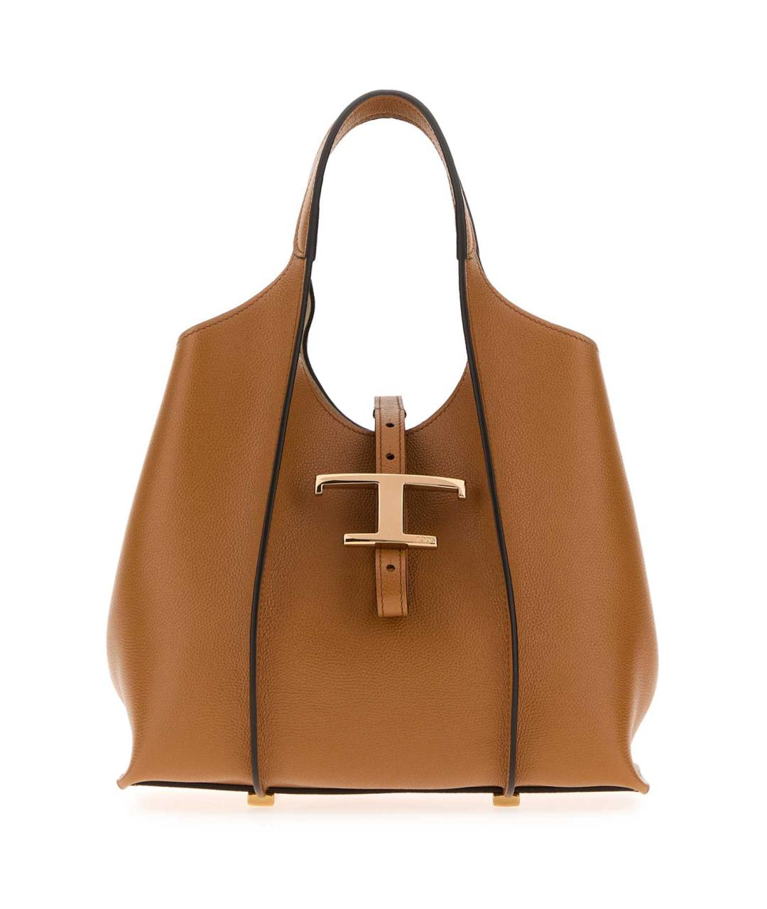 TOD'S Коричневая кожаная сумка тоут, фото 1