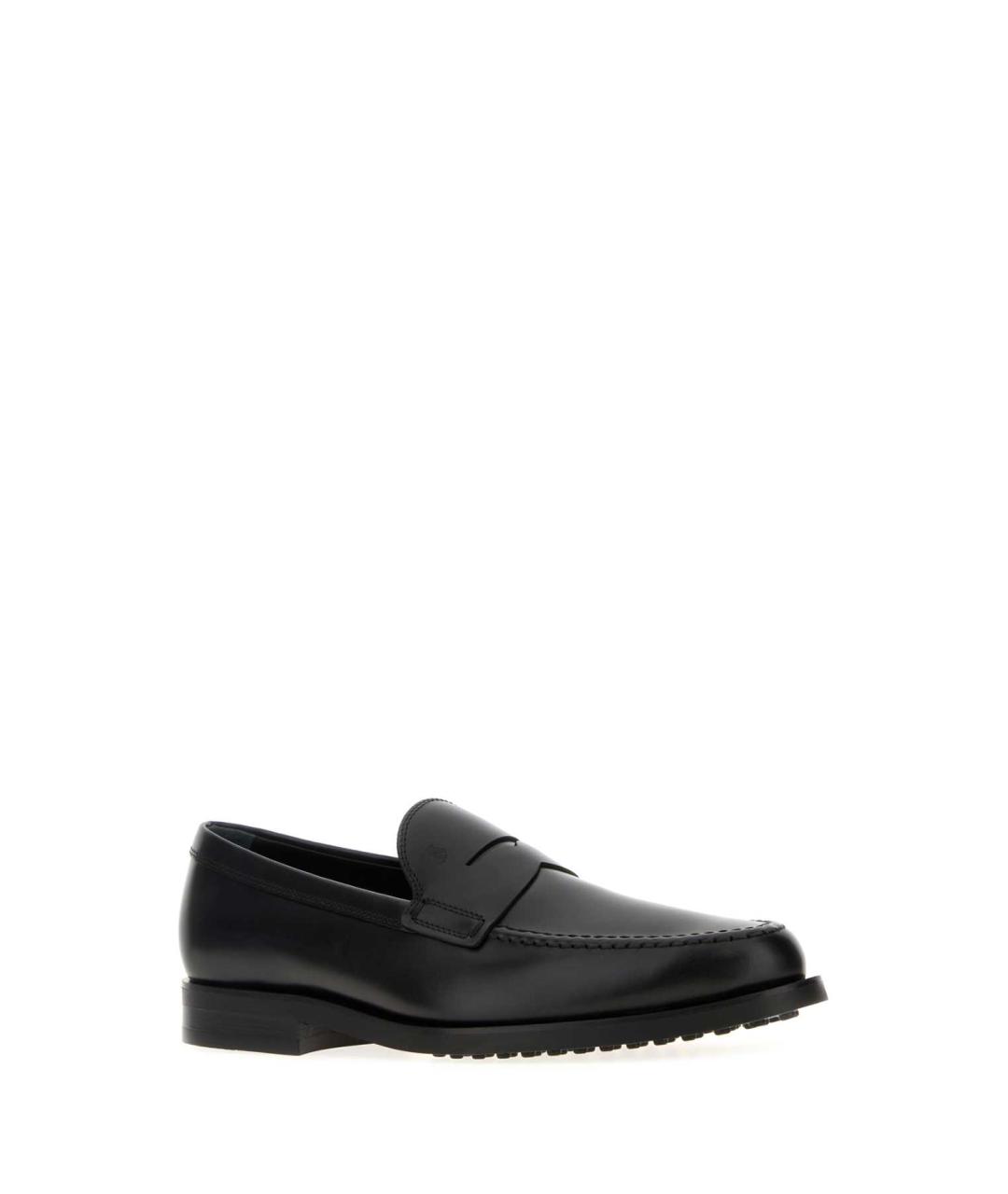 TOD'S Черные кожаные лоферы, фото 2