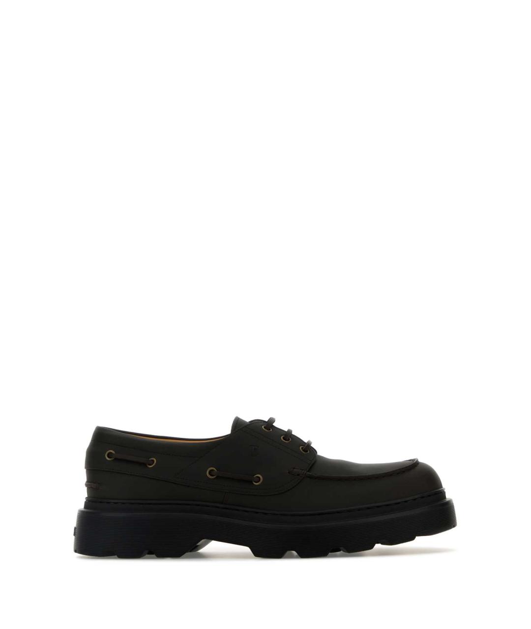 TOD'S Зеленые кожаные лоферы, фото 1