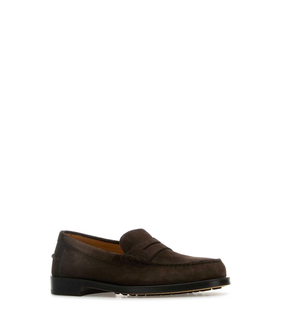 TOD'S Коричневые замшевые лоферы, фото 2