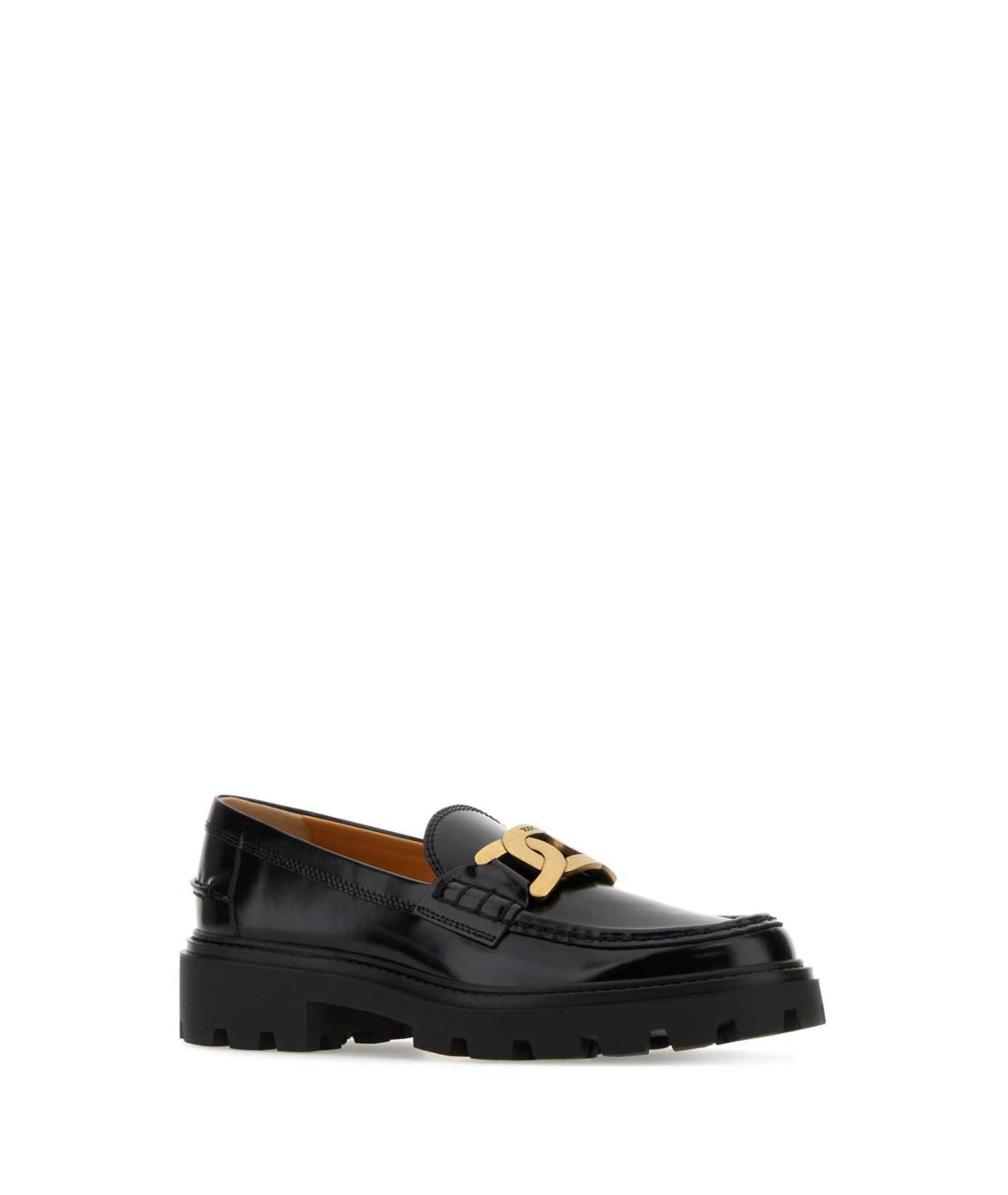 TOD'S Черные кожаные лоферы, фото 2