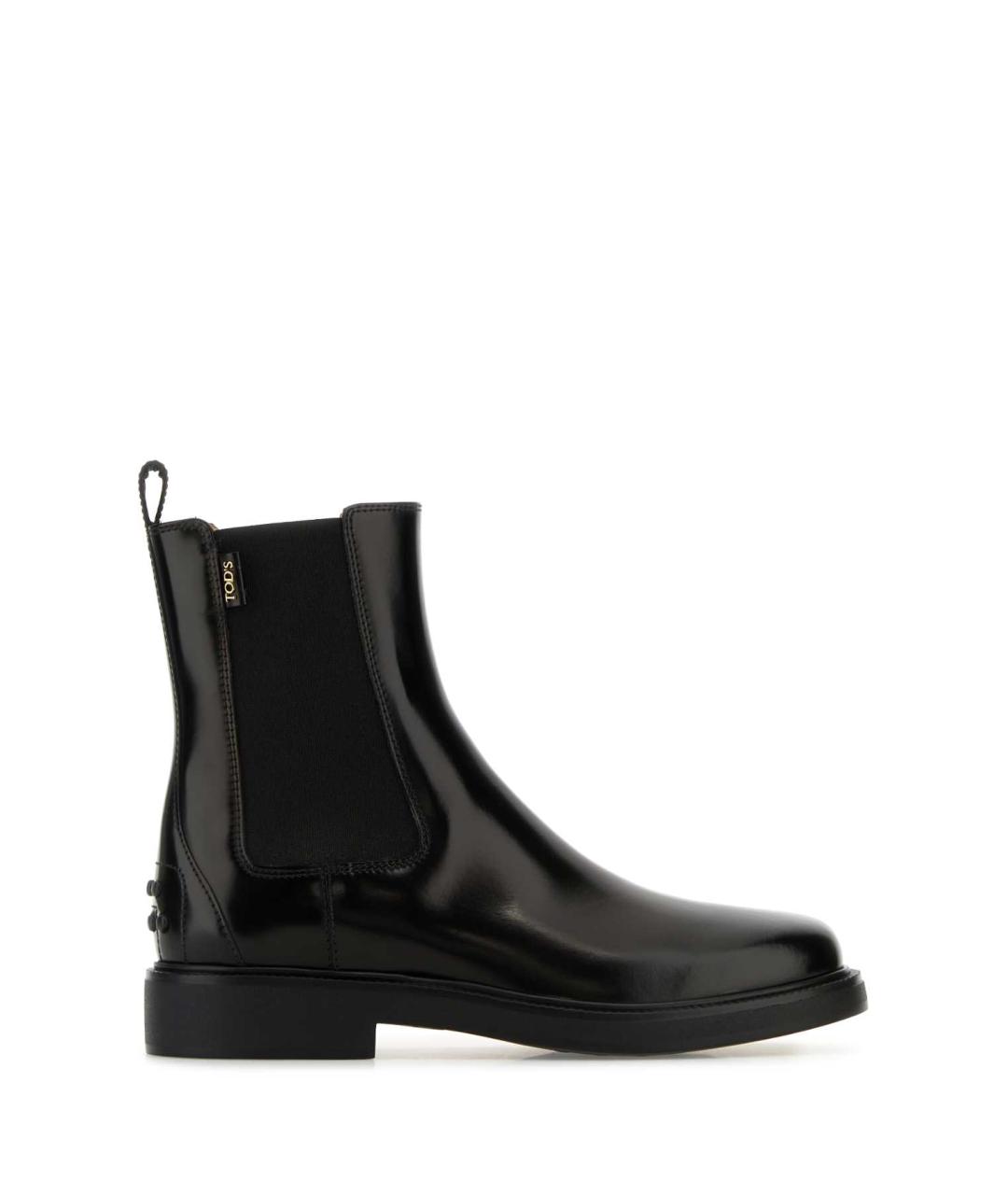 TOD'S Черные кожаные ботинки, фото 1