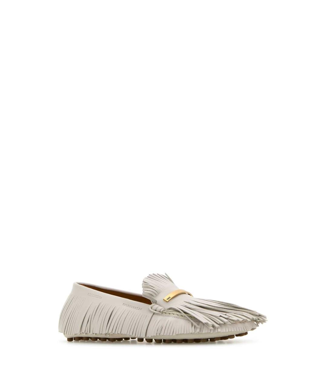 TOD'S Серые кожаные лоферы, фото 2