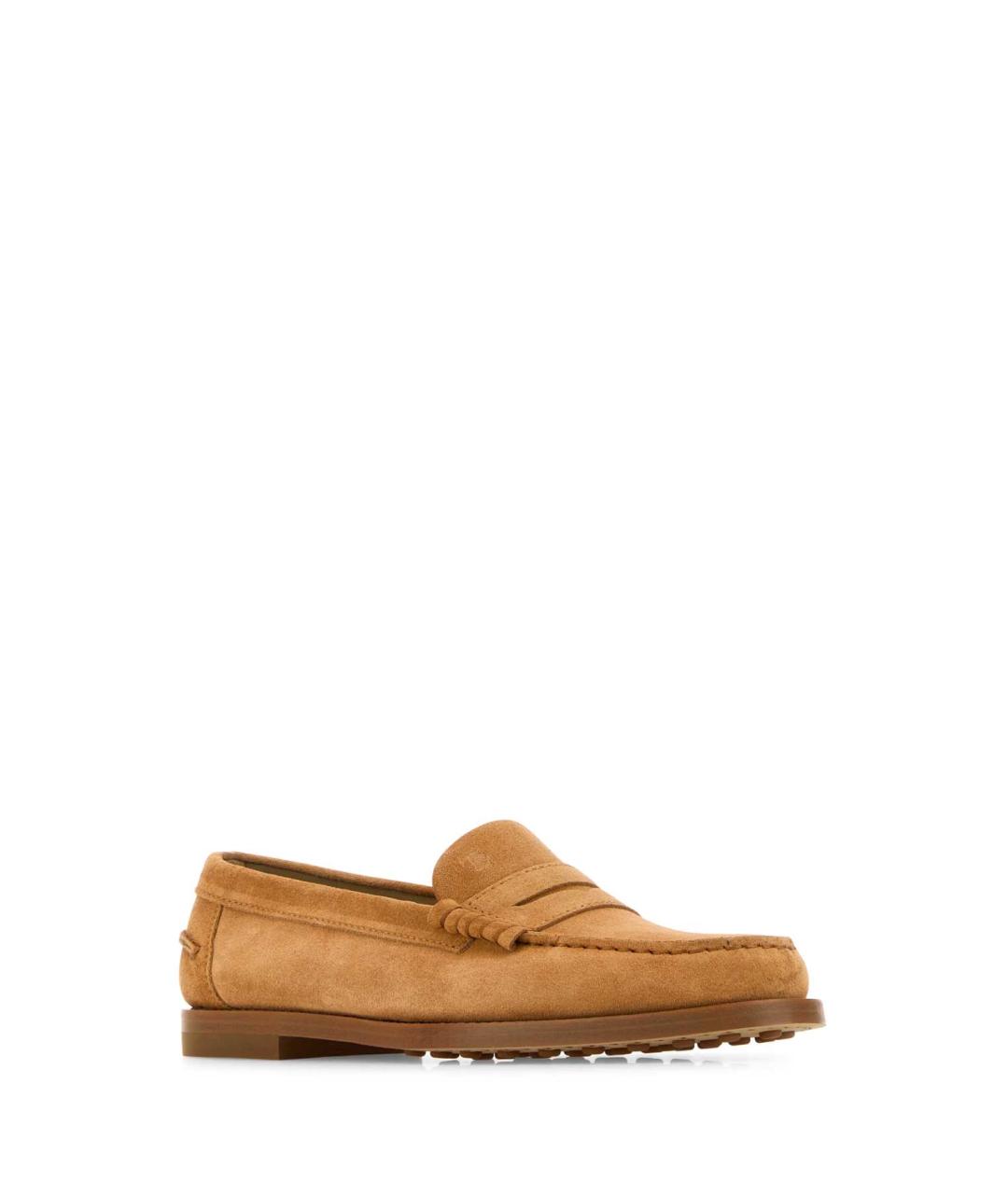TOD'S Коричневые замшевые лоферы, фото 2