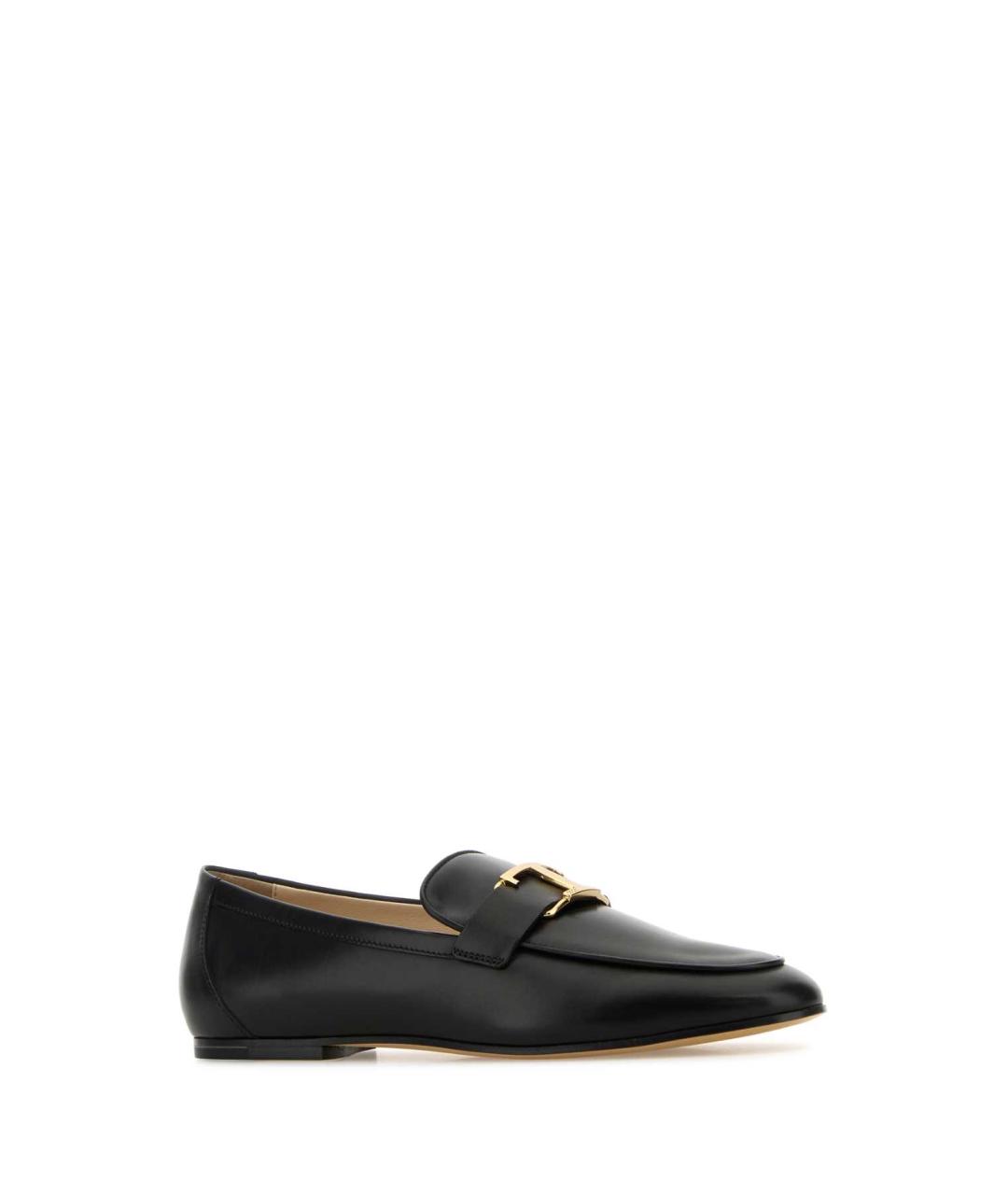 TOD'S Черные кожаные лоферы, фото 2