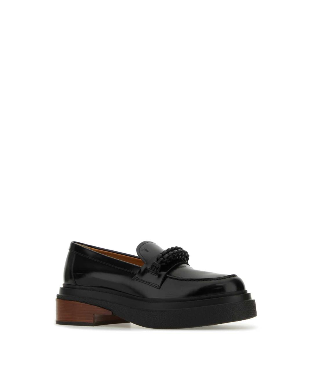 TOD'S Черные кожаные лоферы, фото 2