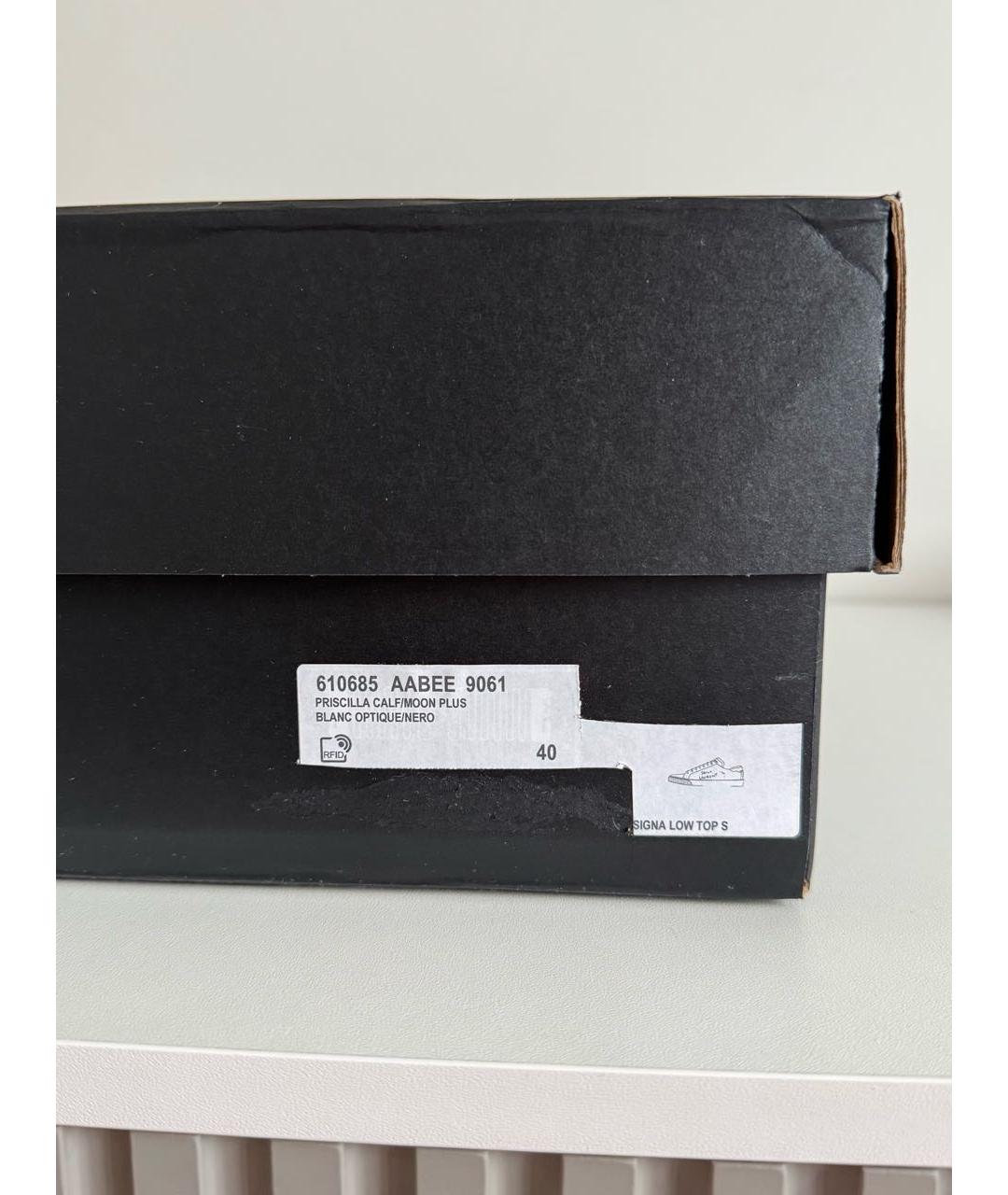 SAINT LAURENT Белые кожаные кеды, фото 7