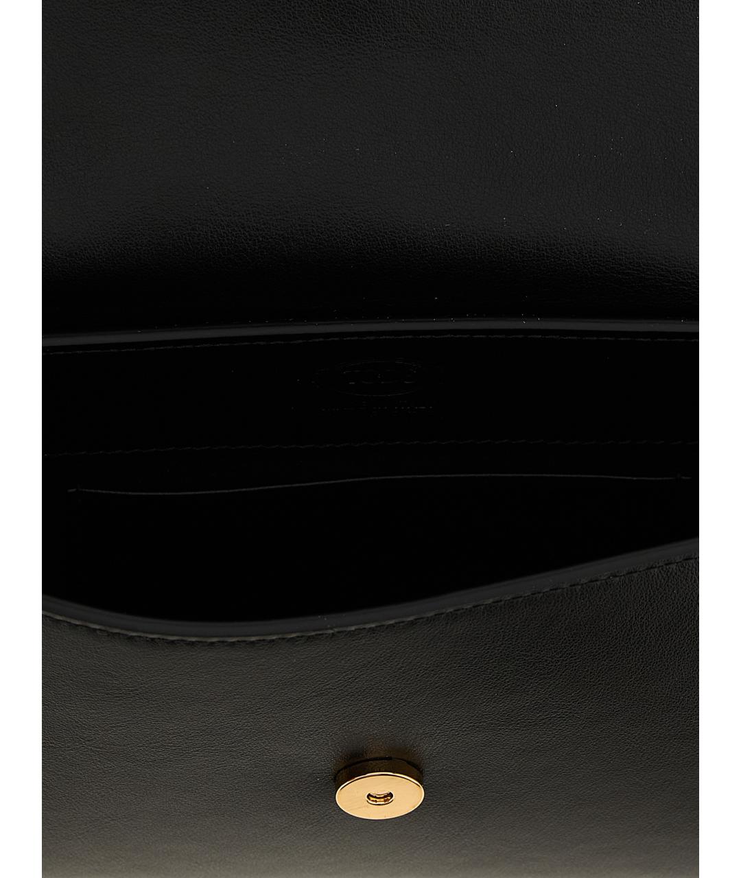 TOD'S Черная кожаная сумка через плечо, фото 4