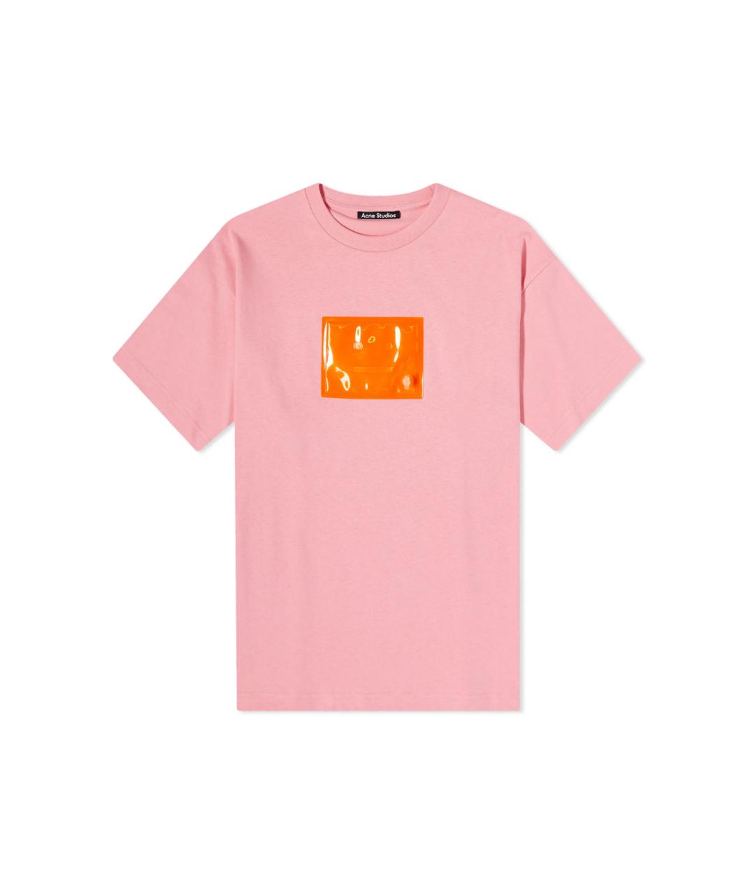 ACNE STUDIOS Розовая вискозная футболка, фото 1
