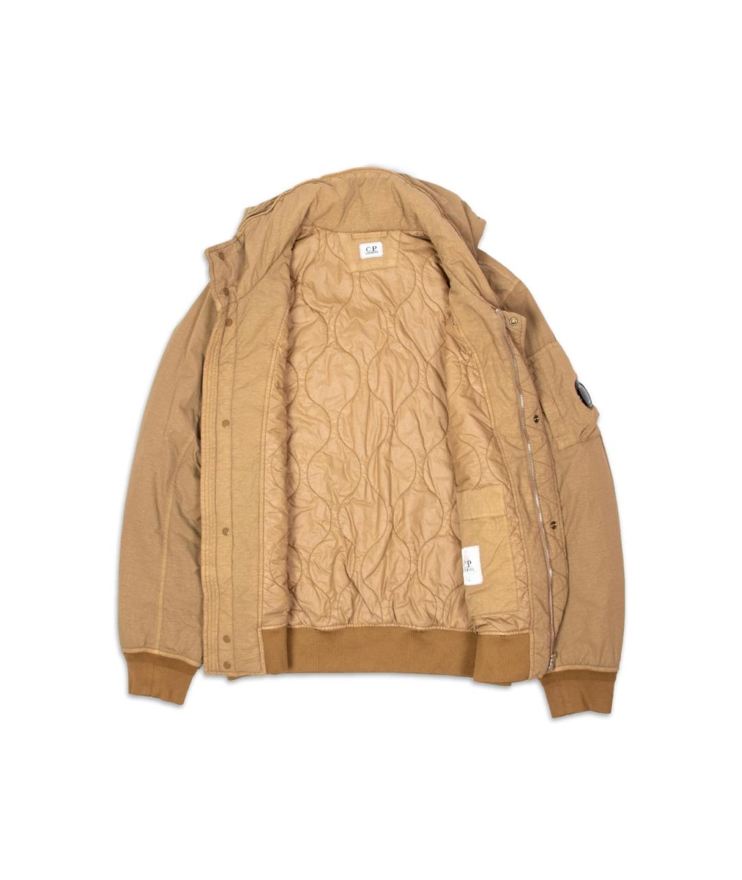 CP COMPANY Бежевая полиамидовая куртка, фото 2