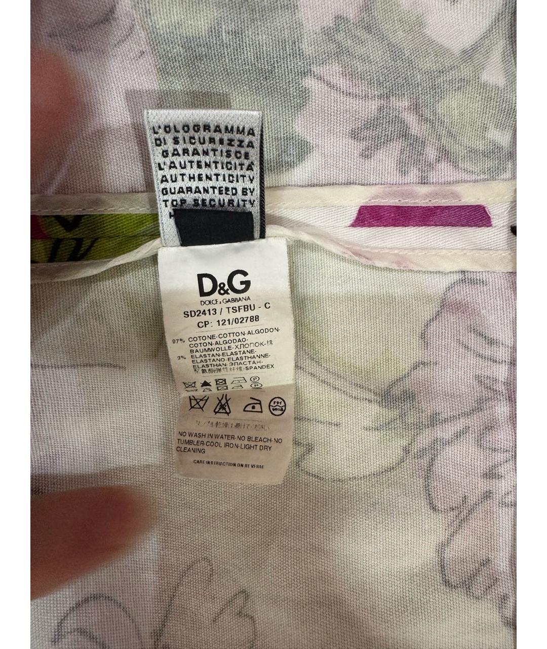 DOLCE&GABBANA Хлопко-эластановое повседневное платье, фото 7