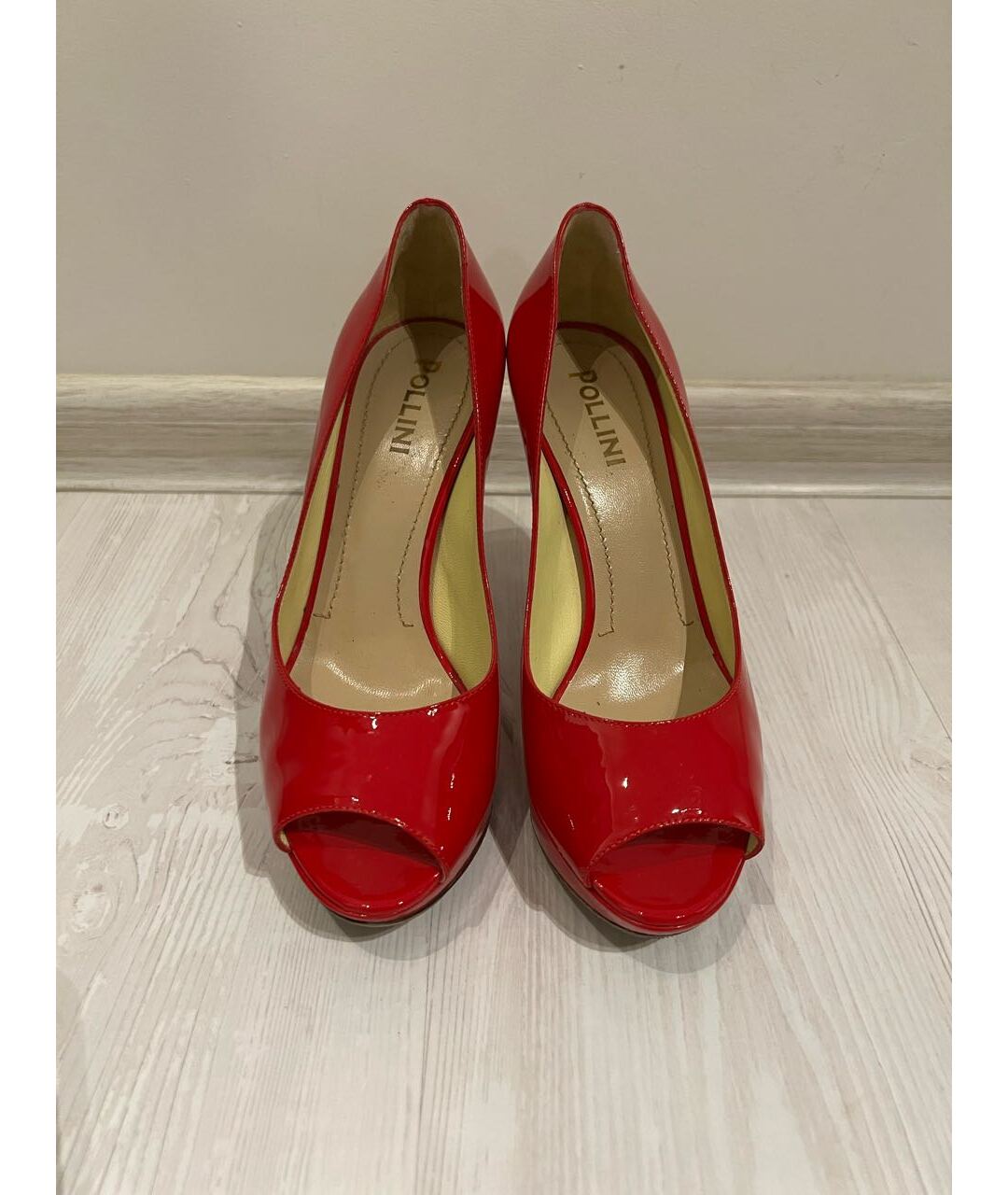 POLLINI Красные туфли из лакированной кожи, фото 2
