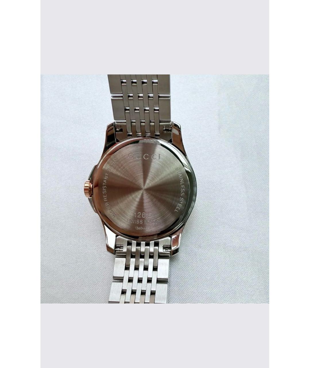GUCCI Серебряные часы, фото 4
