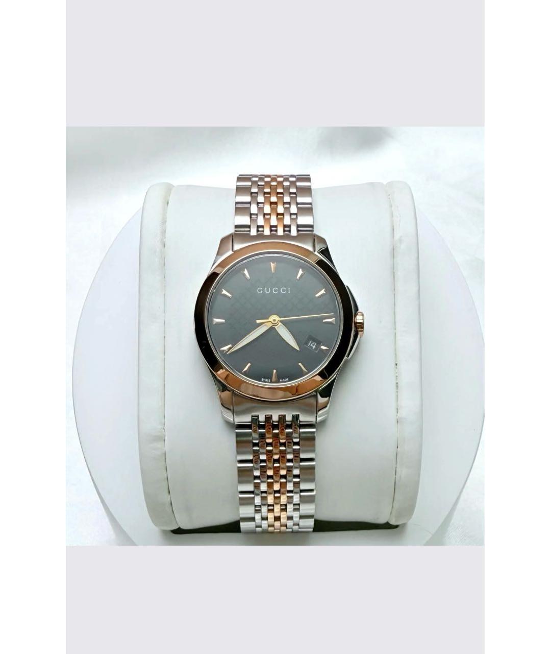 GUCCI Серебряные часы, фото 2