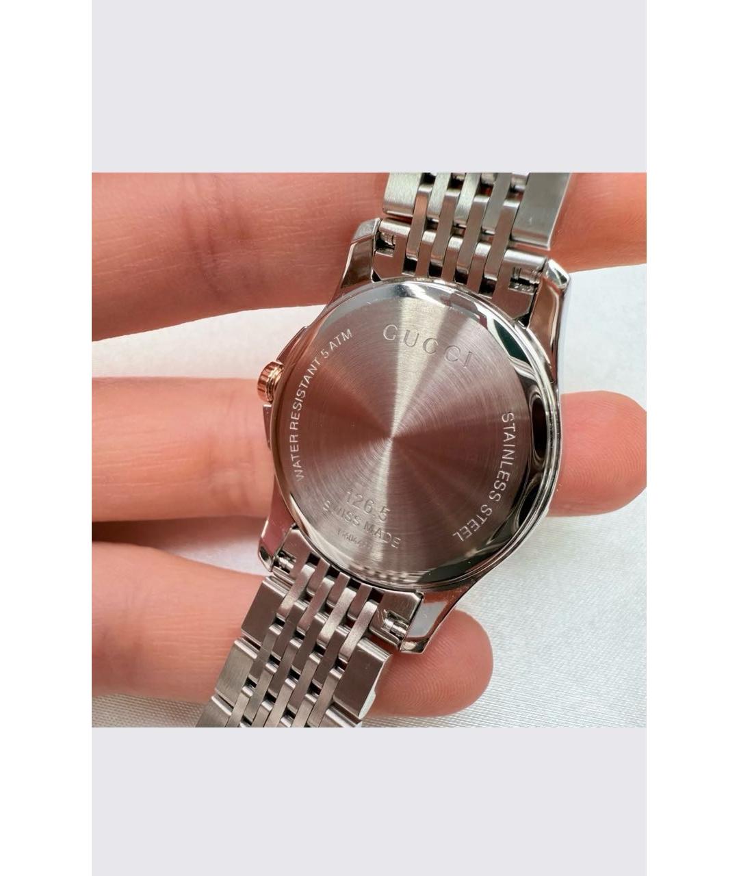 GUCCI Серебряные часы, фото 7
