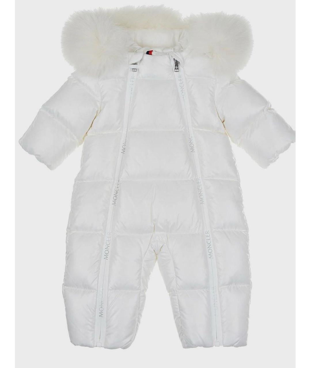 MONCLER KIDS Белый комбинезон, фото 7
