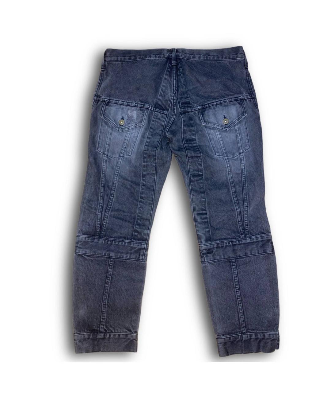 JUNYA WATANABE COMME DES GARÇONS Антрацитовые хлопковые джинсы, фото 2
