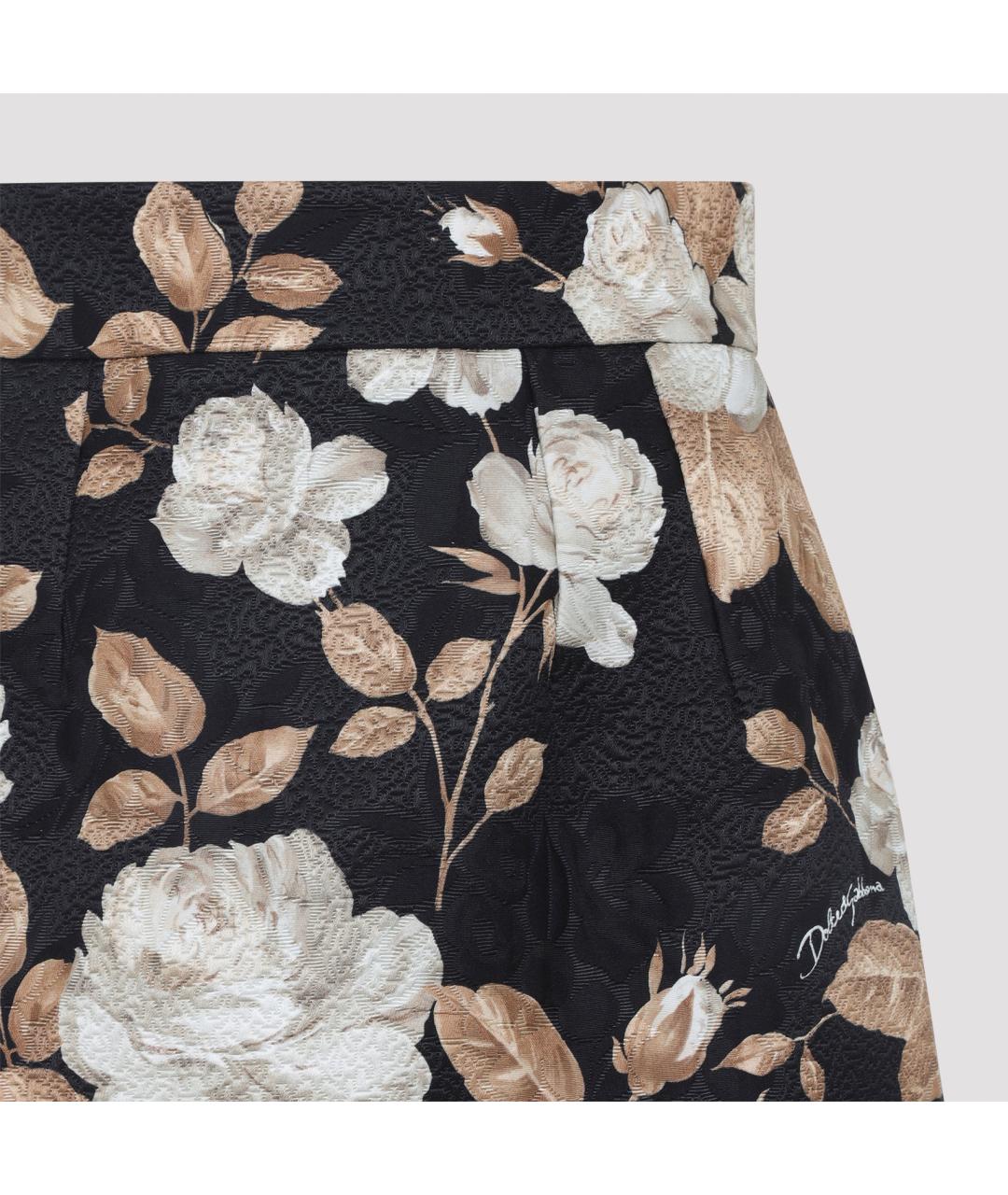 DOLCE&GABBANA Мульти хлопковая юбка миди, фото 3