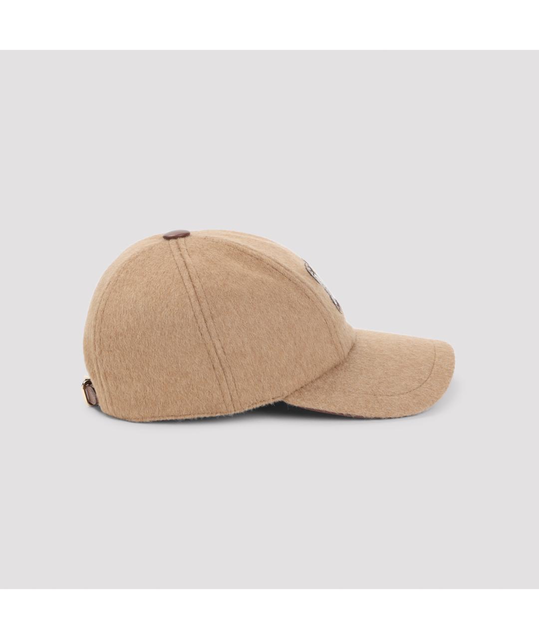 MAX MARA Бежевая шерстяная кепка, фото 2