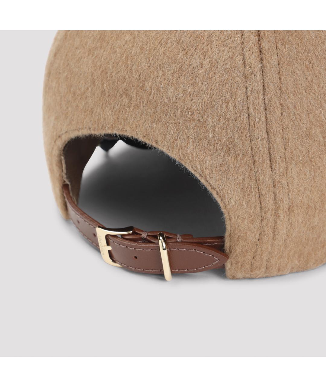 MAX MARA Бежевая шерстяная кепка, фото 3