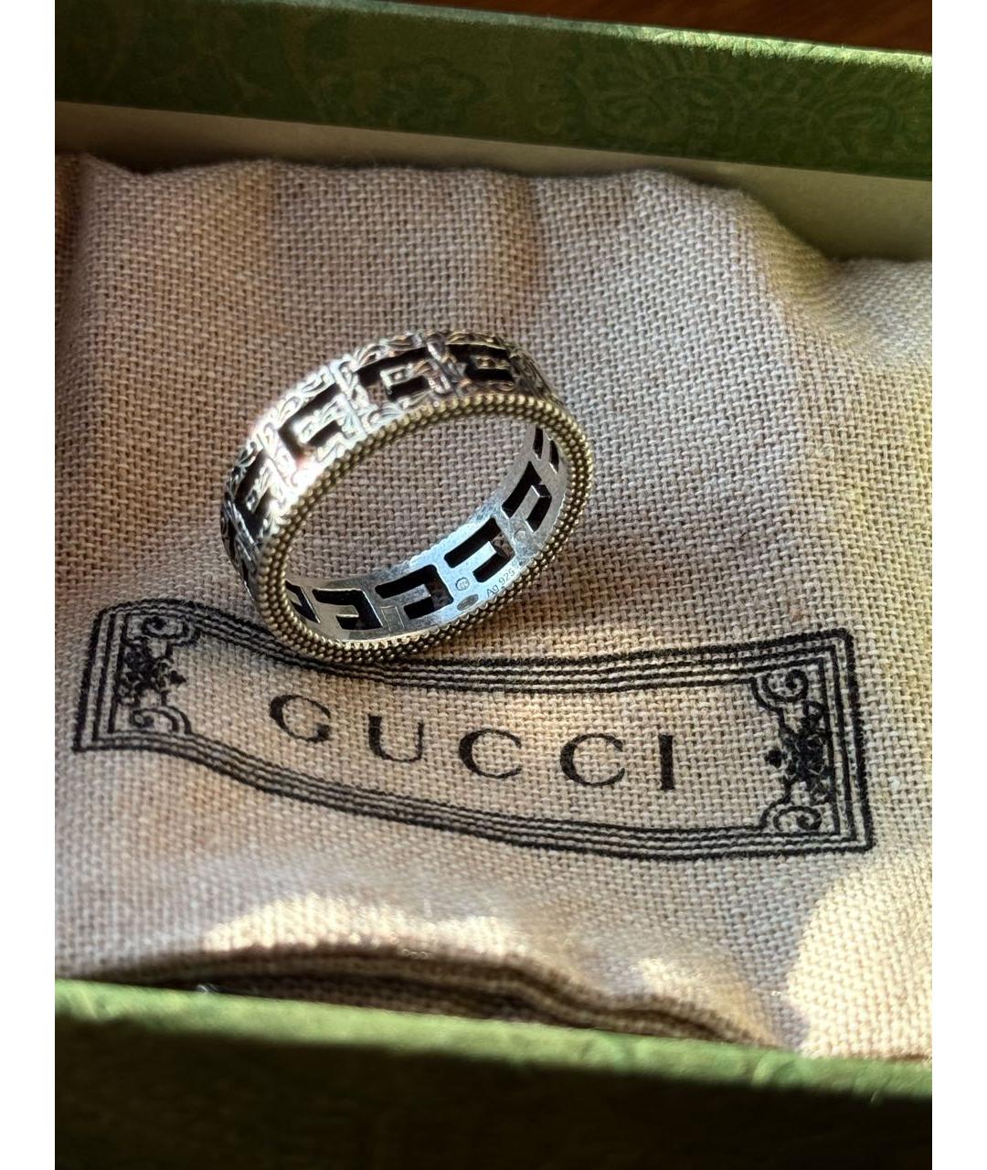 GUCCI Серебряное серебряное кольцо, фото 4