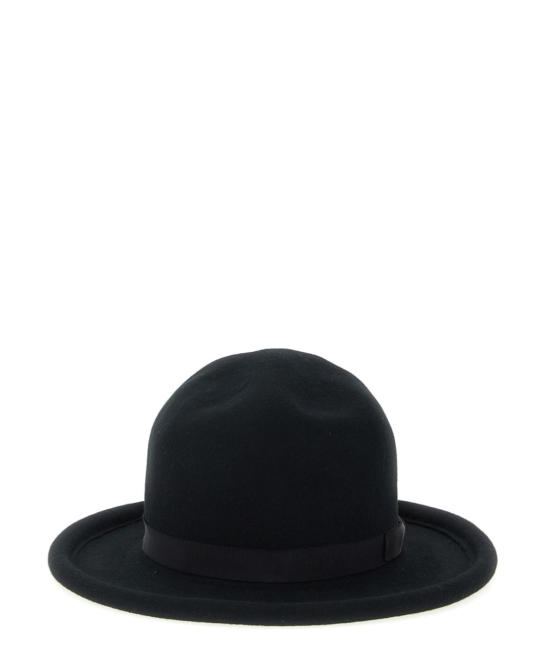 YOHJI YAMAMOTO Черная шерстяная шляпа, фото 1