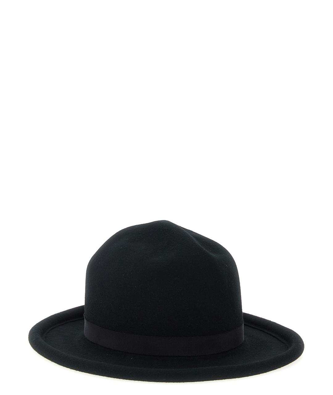 YOHJI YAMAMOTO Черная шерстяная шляпа, фото 2