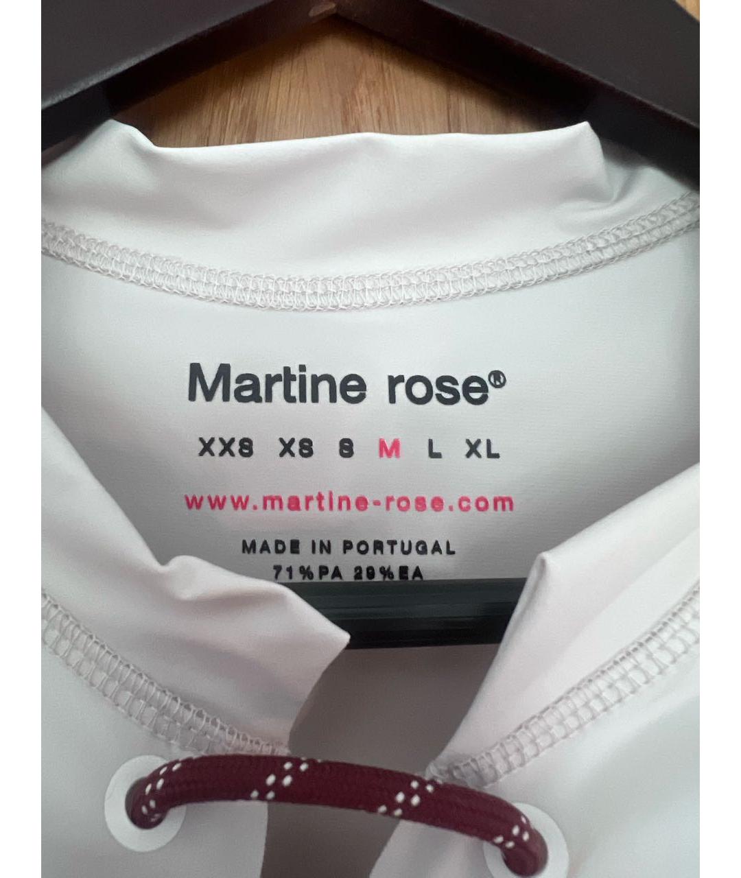 MARTINE ROSE Бежевая полиамидовая футболка, фото 4