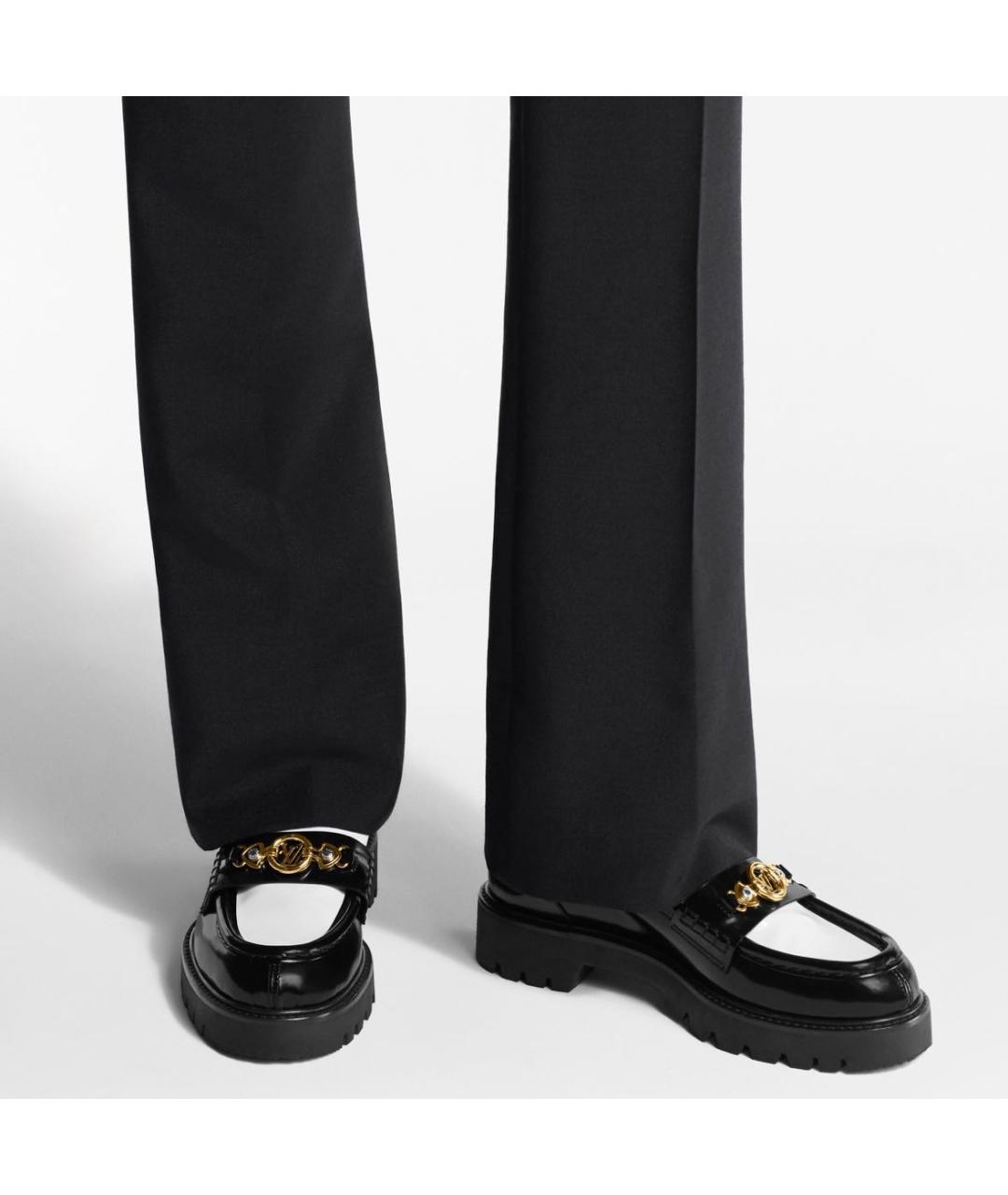 LOUIS VUITTON Черные лоферы, фото 6