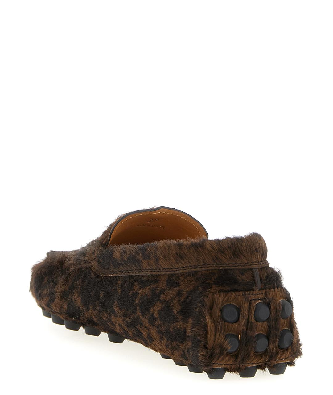 TOD'S Коричневые кожаные мокасины, фото 3