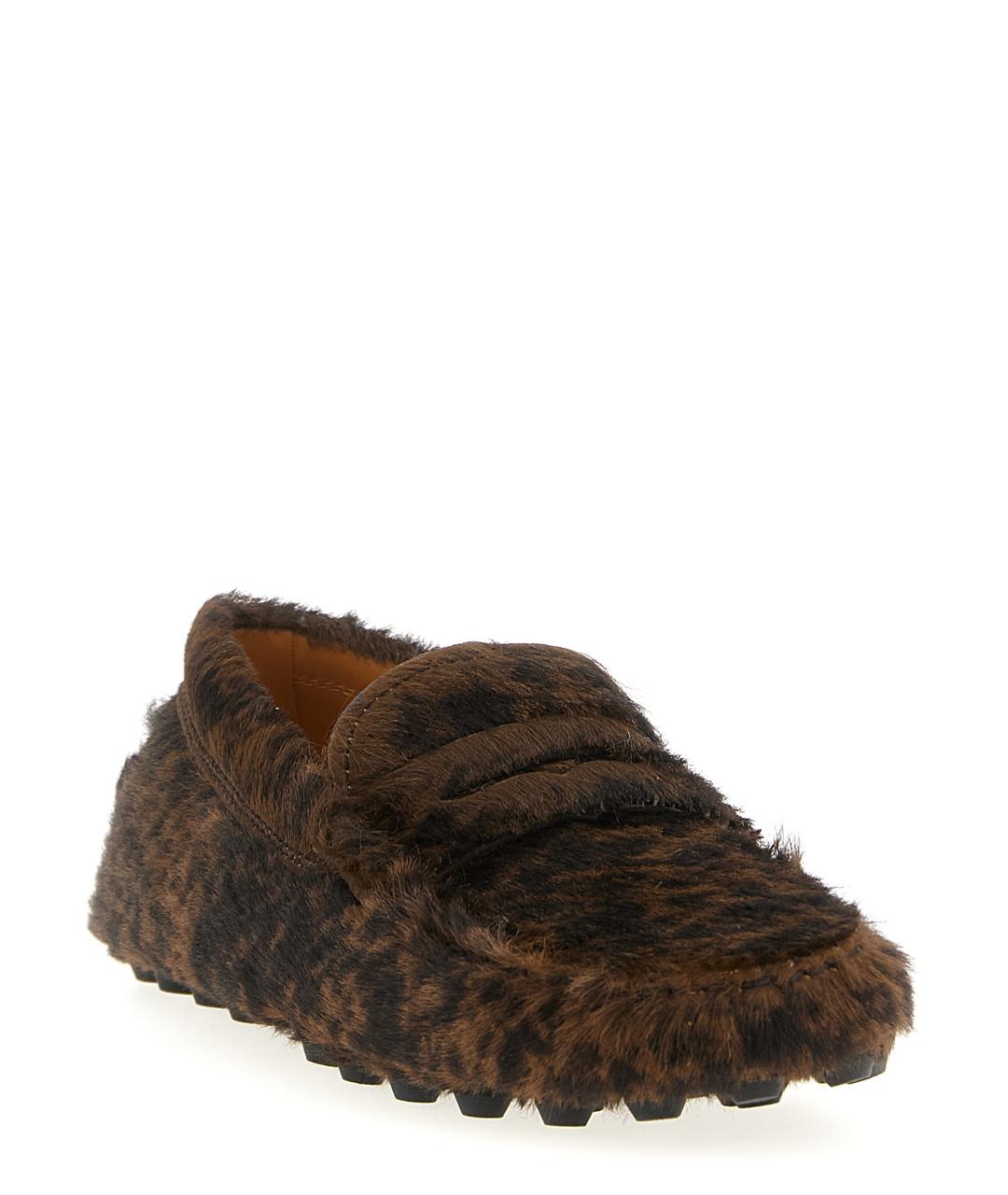 TOD'S Коричневые кожаные мокасины, фото 2