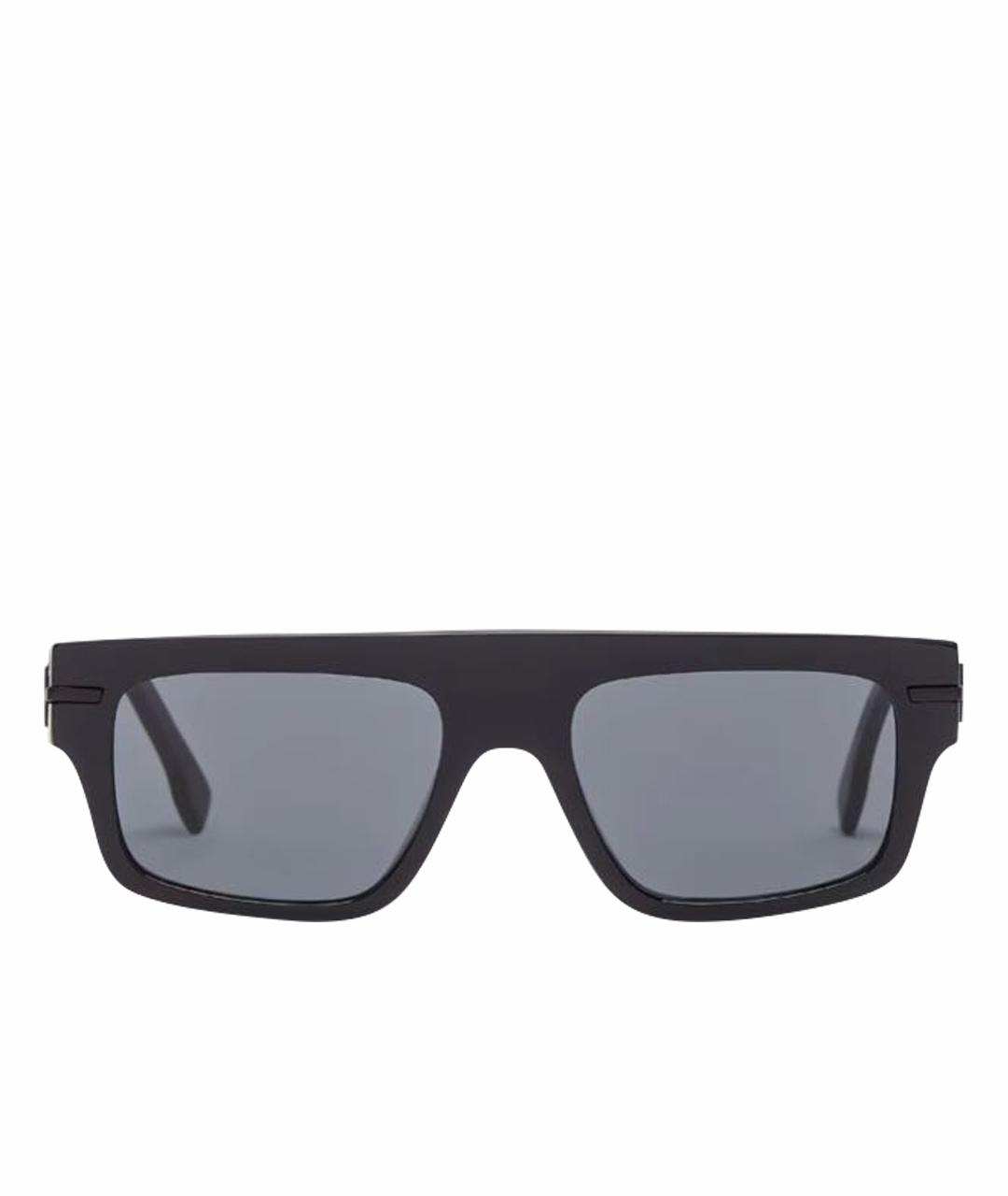 FENDI Черные пластиковые солнцезащитные очки, фото 1