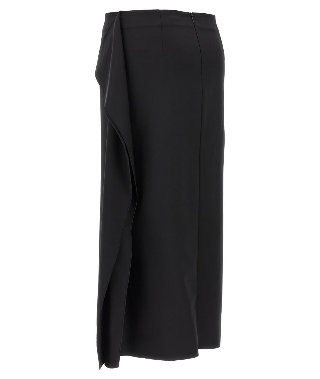 SPORTMAX Черная юбка миди, фото 3