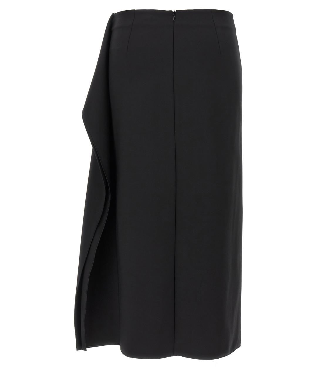 SPORTMAX Черная юбка миди, фото 2
