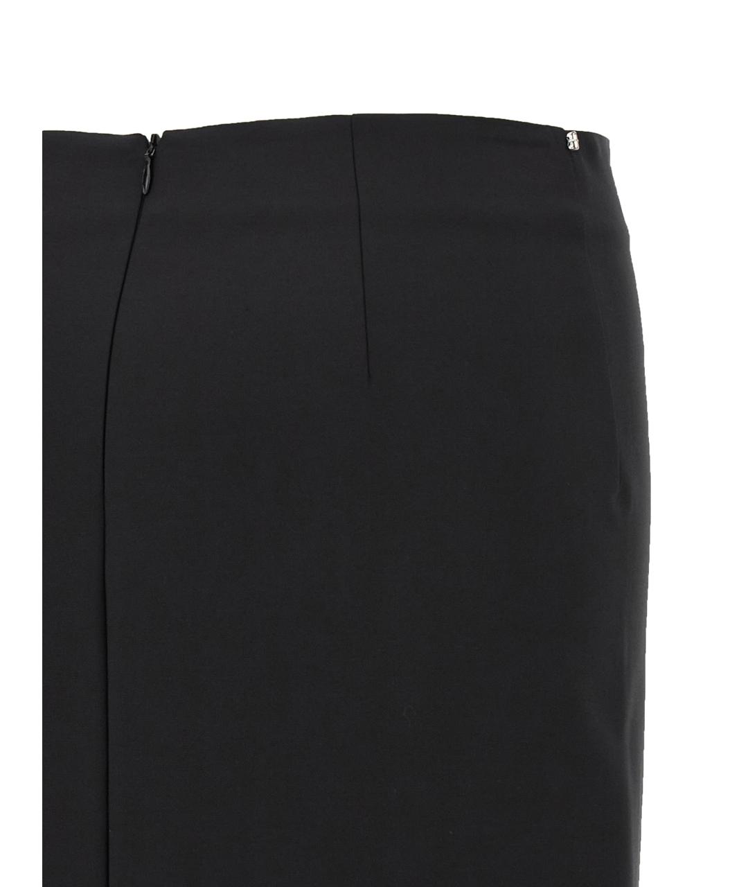 SPORTMAX Черная юбка миди, фото 5