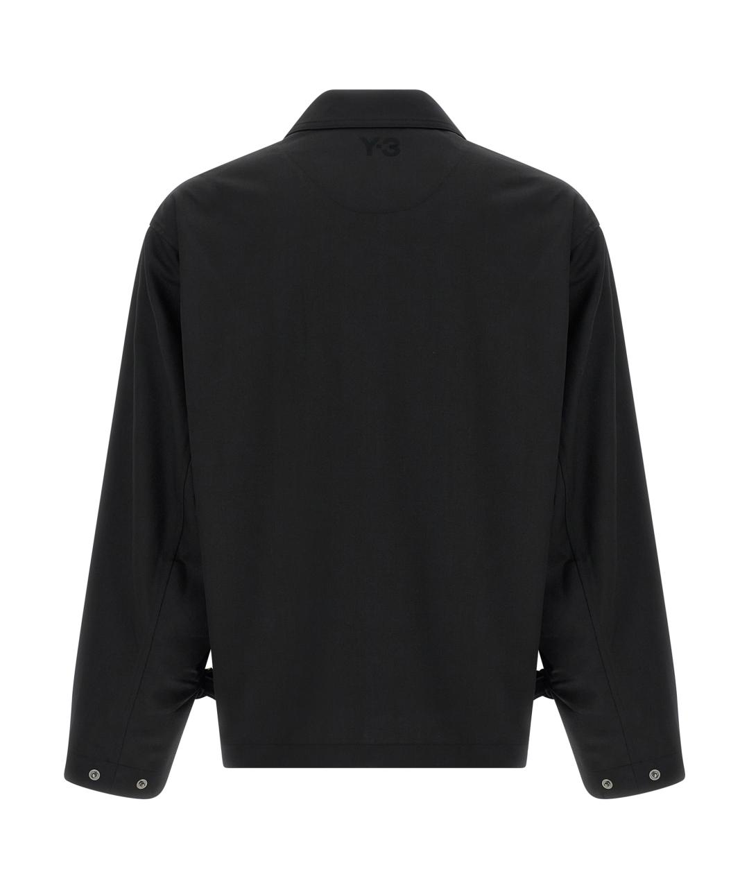 Y-3 Черная полиэстеровая куртка, фото 2
