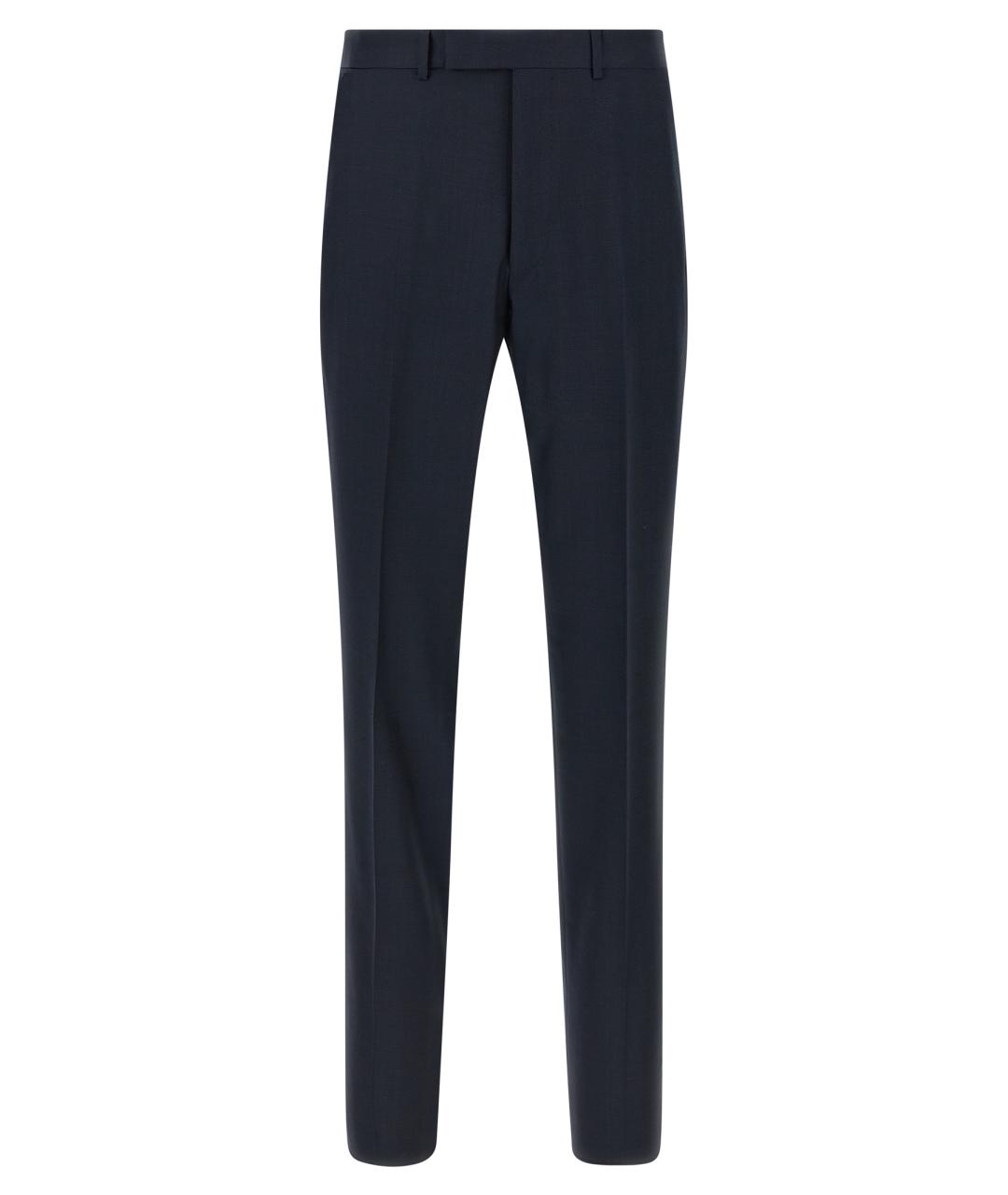 ZEGNA Темно-синий классический костюм, фото 4