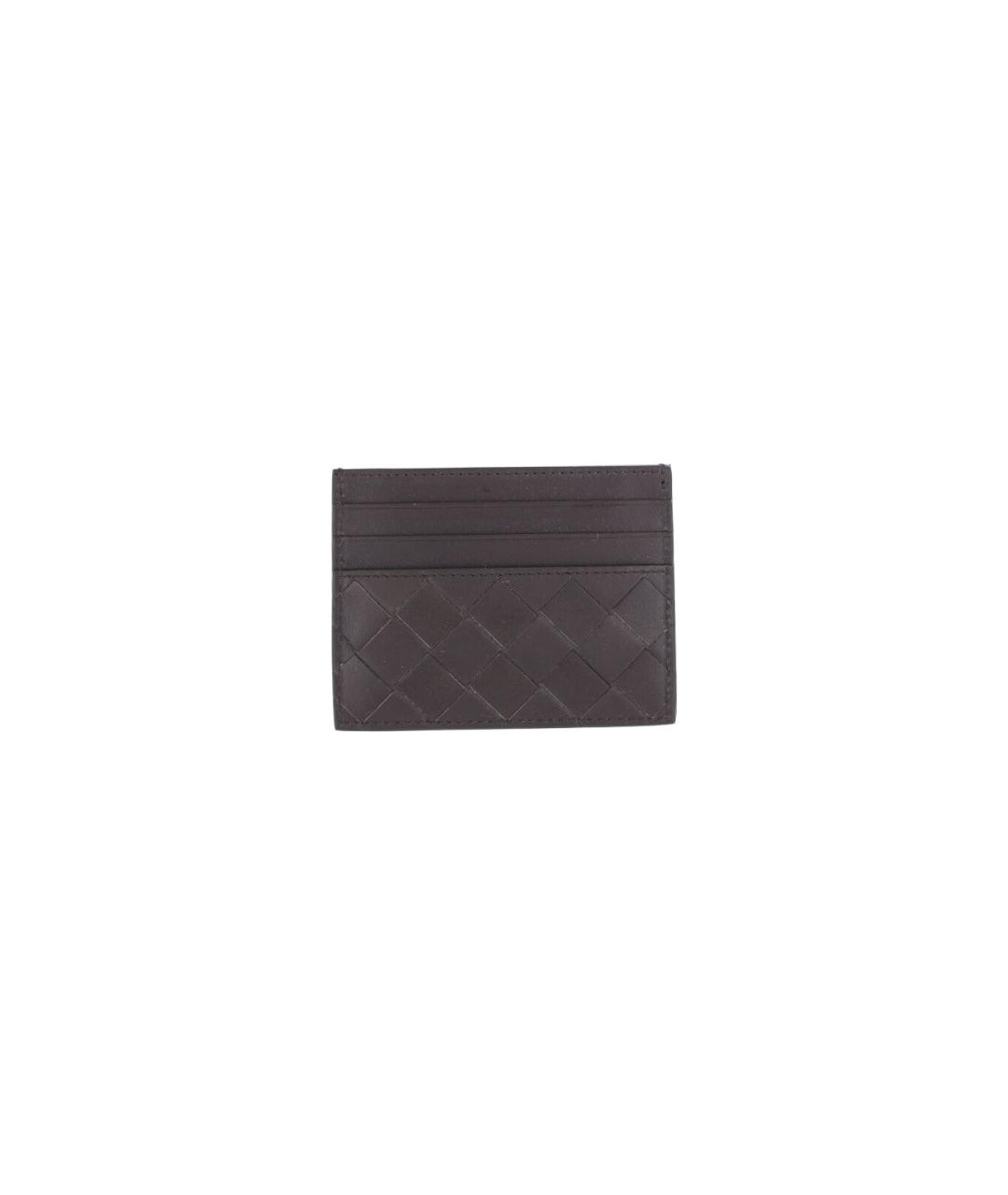 BOTTEGA VENETA Коричневый кожаный кардхолдер, фото 2