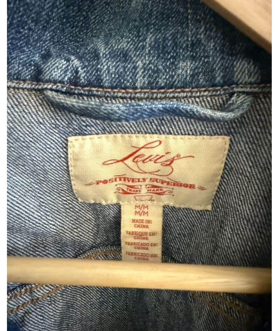 LEVI'S Синяя деним куртка, фото 3