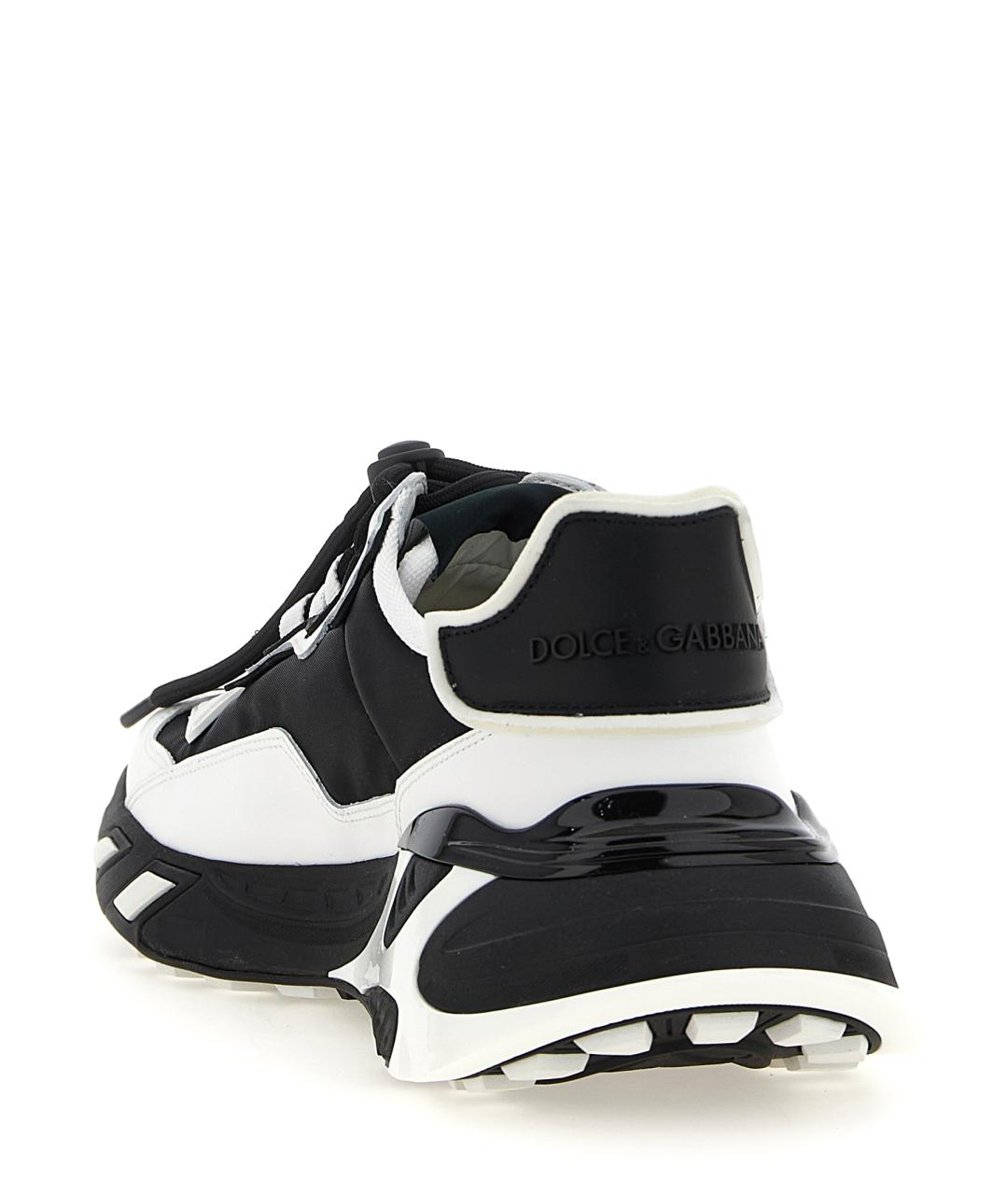 DOLCE&GABBANA Черные синтетические низкие кроссовки / кеды, фото 3