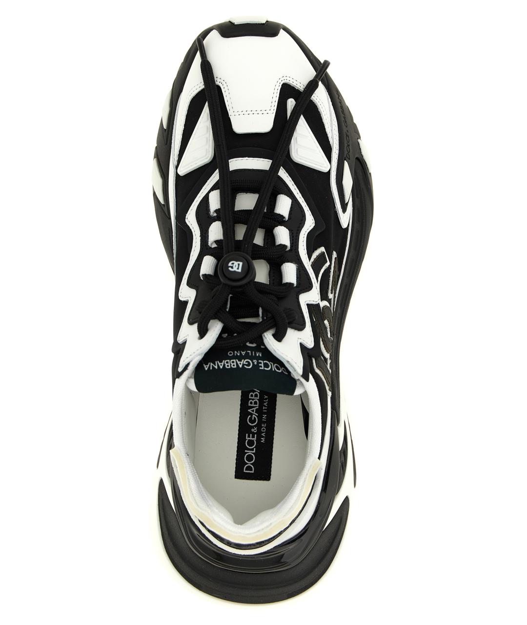 DOLCE&GABBANA Черные синтетические низкие кроссовки / кеды, фото 4