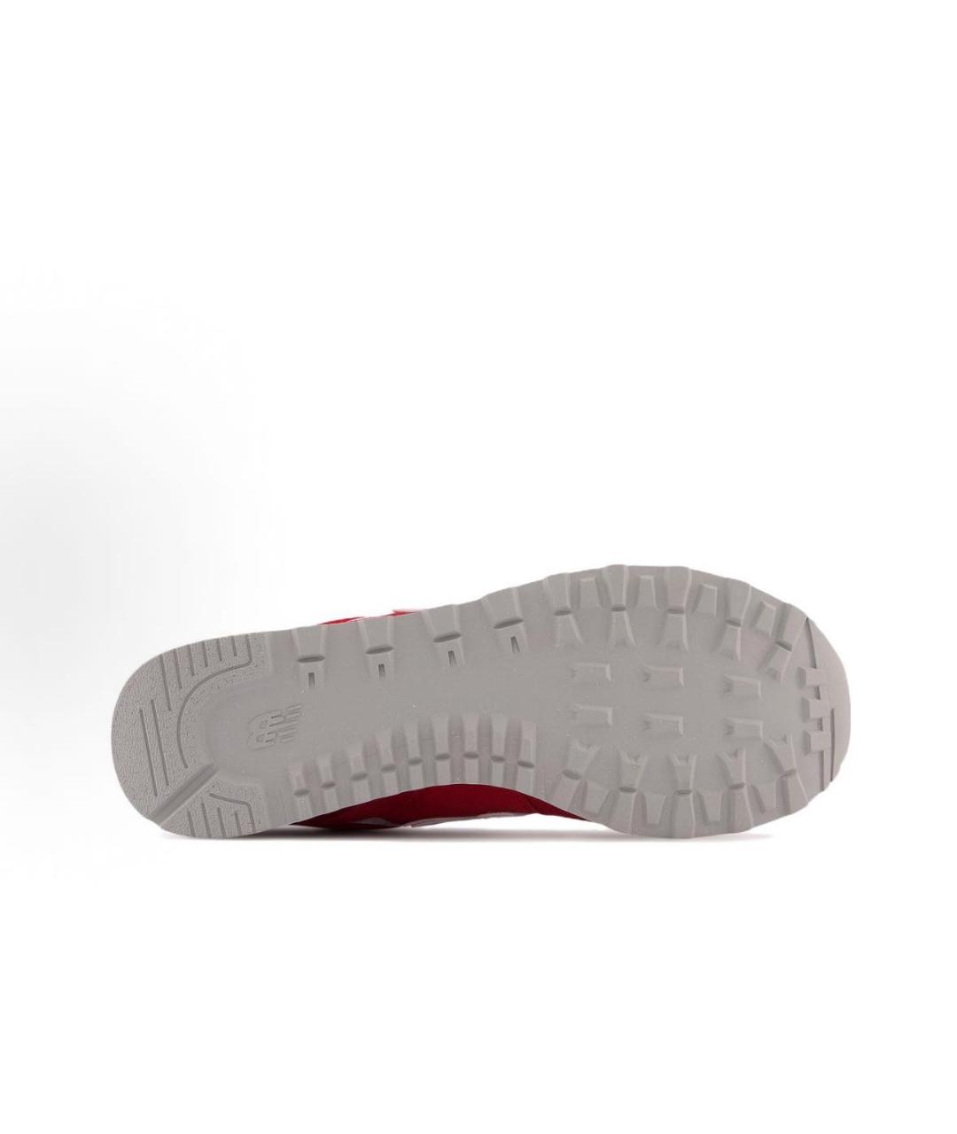 NEW BALANCE Красные замшевые низкие кроссовки / кеды, фото 5