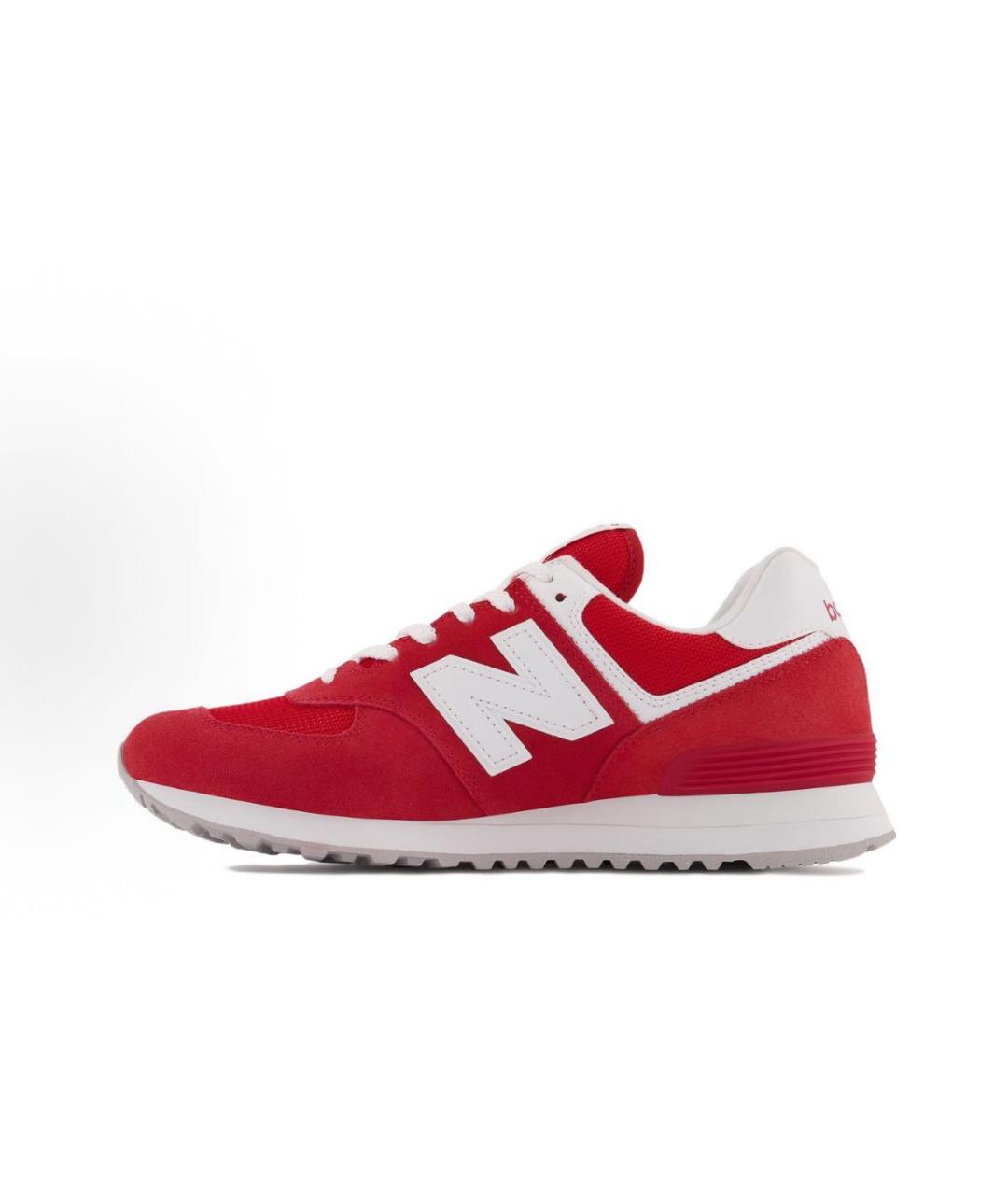 NEW BALANCE Красные замшевые низкие кроссовки / кеды, фото 6