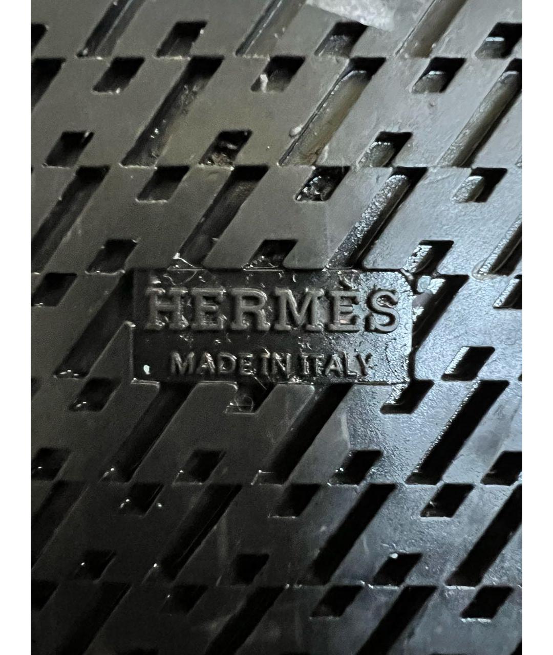 HERMES Белые кожаные сандалии, фото 8