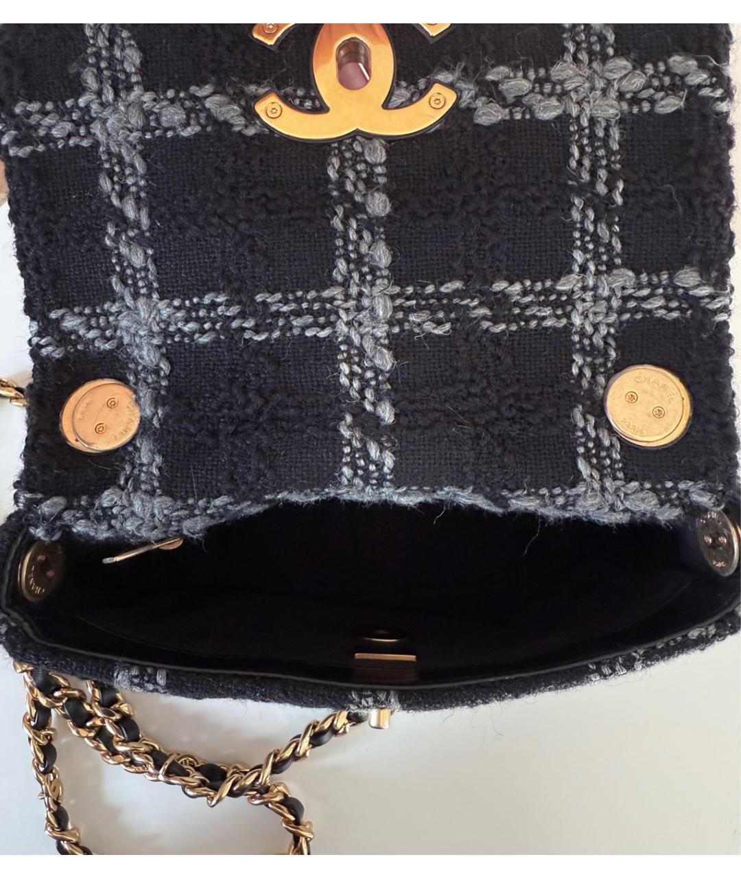 CHANEL Мульти твидовая сумка через плечо, фото 8