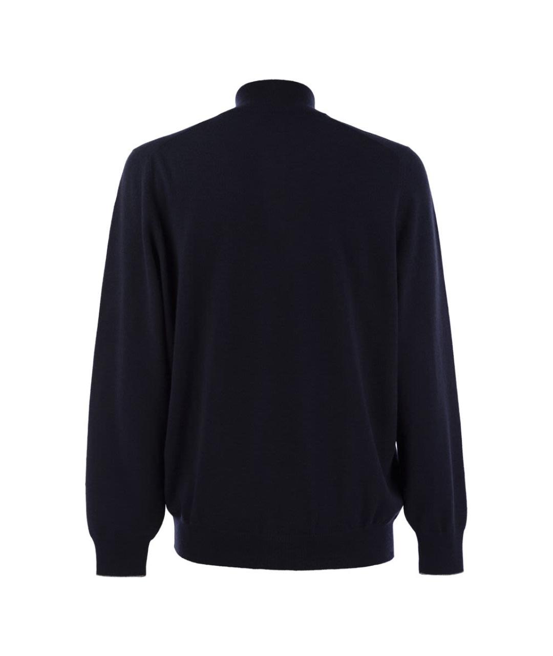 BRUNELLO CUCINELLI Темно-синий кашемировый кардиган, фото 2