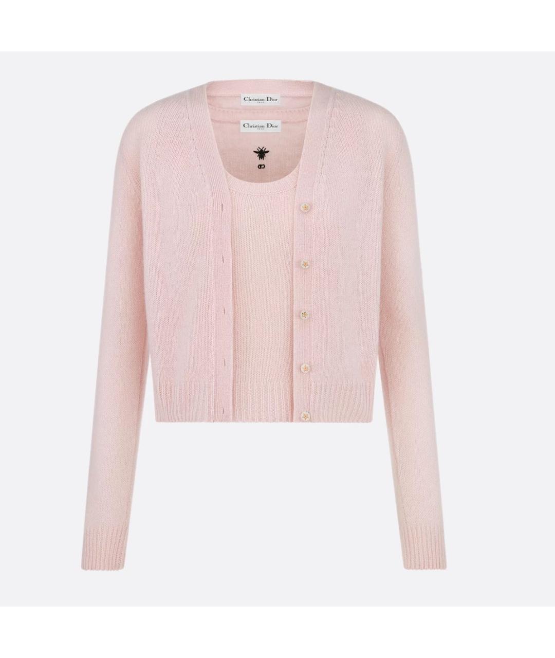 CHRISTIAN DIOR Розовый кардиган, фото 5