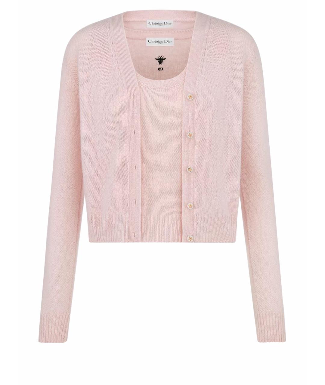 CHRISTIAN DIOR Розовый кардиган, фото 1