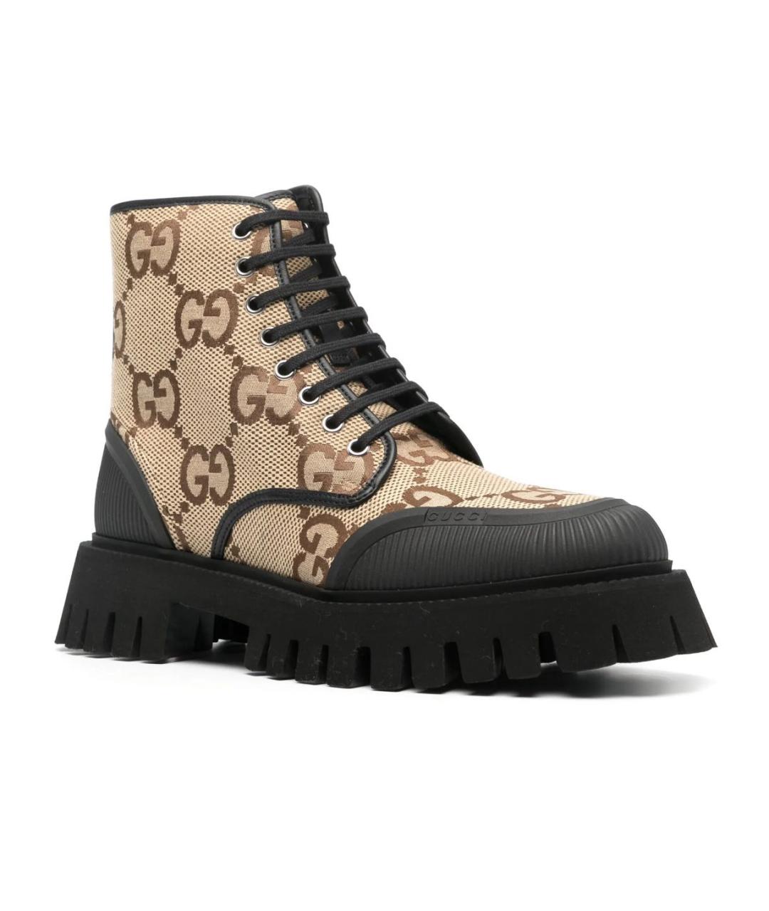GUCCI Бежевые ботинки, фото 2