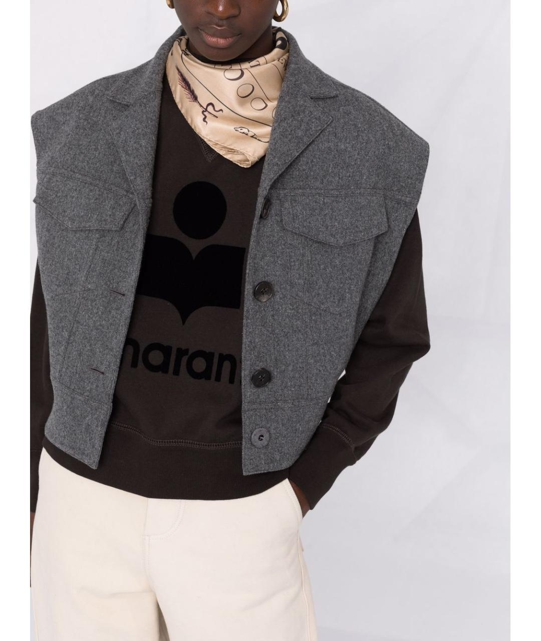 ISABEL MARANT Черный полиэстеровый джемпер / свитер, фото 5